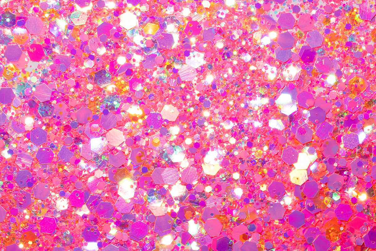 Jolifin LAVENI Festival Glitter - pastell neon-pink