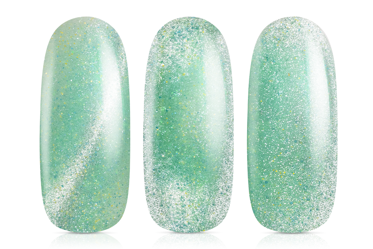 Jolifin LAVENI Shellac - Cat-Eye super shine pastell-petrol 10ml