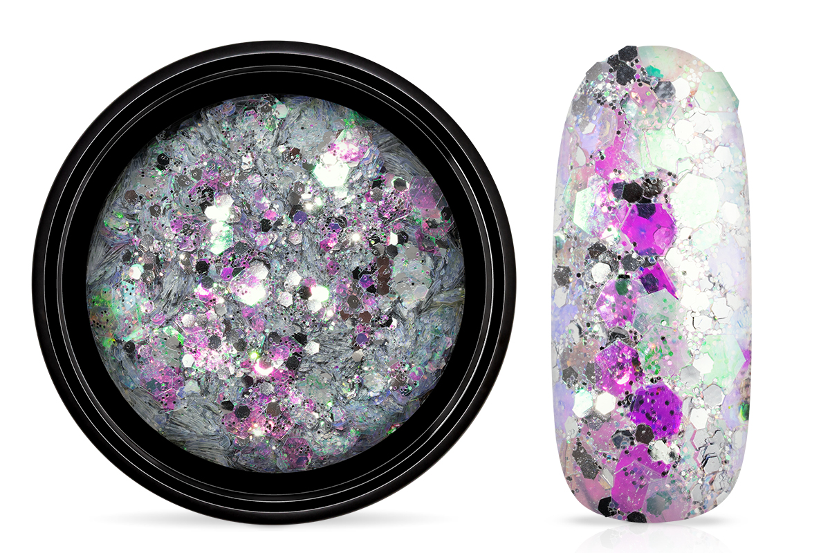 Jolifin LAVENI Crystal Glitter - silver snake