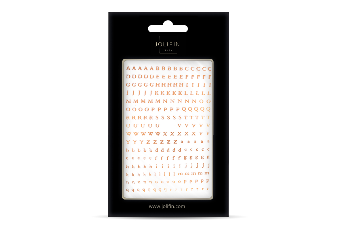 Jolifin LAVENI XL Sticker - ABC mini rosé-gold