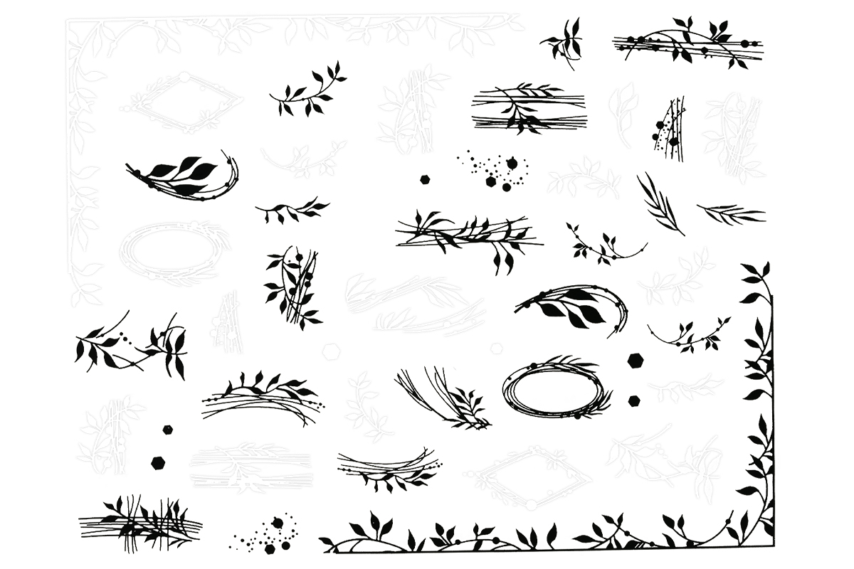 Jolifin LAVENI XL Sticker - black & white No. 12