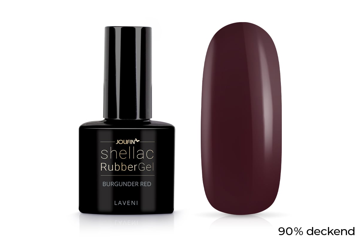 Jolifin LAVENI Shellac - RubberGel burgunder red 10ml