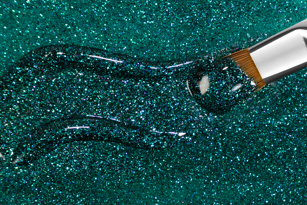Jolifin LAVENI Colour Gel - emerald glitter 5ml