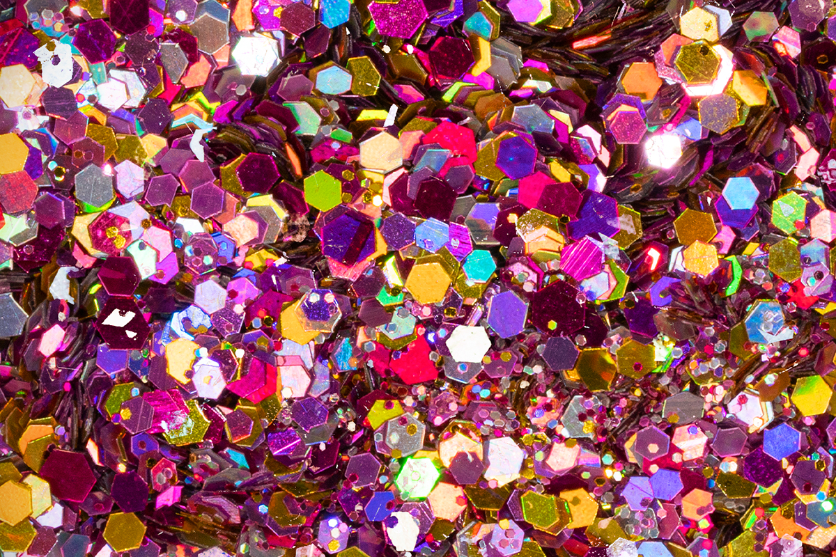 Jolifin LAVENI Sparkle Glitter - berry & gold