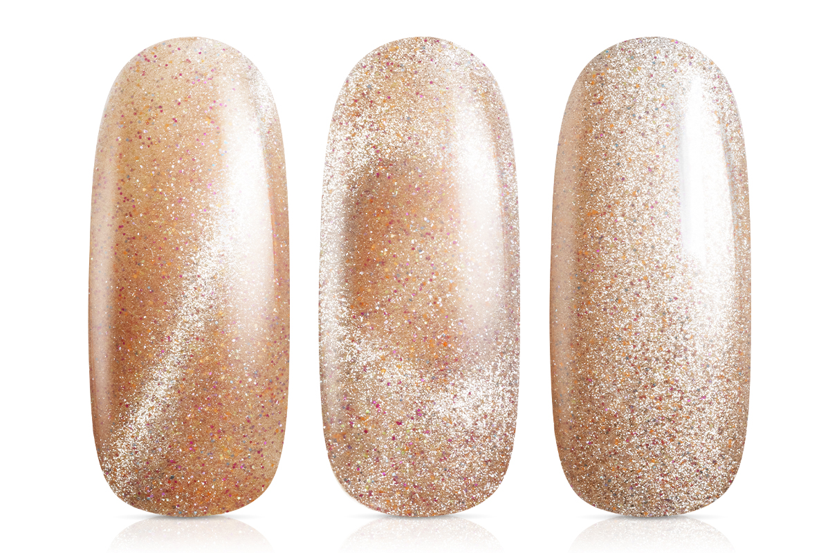 Jolifin LAVENI Shellac - Cat-Eye super shine pastell-caramel 10ml