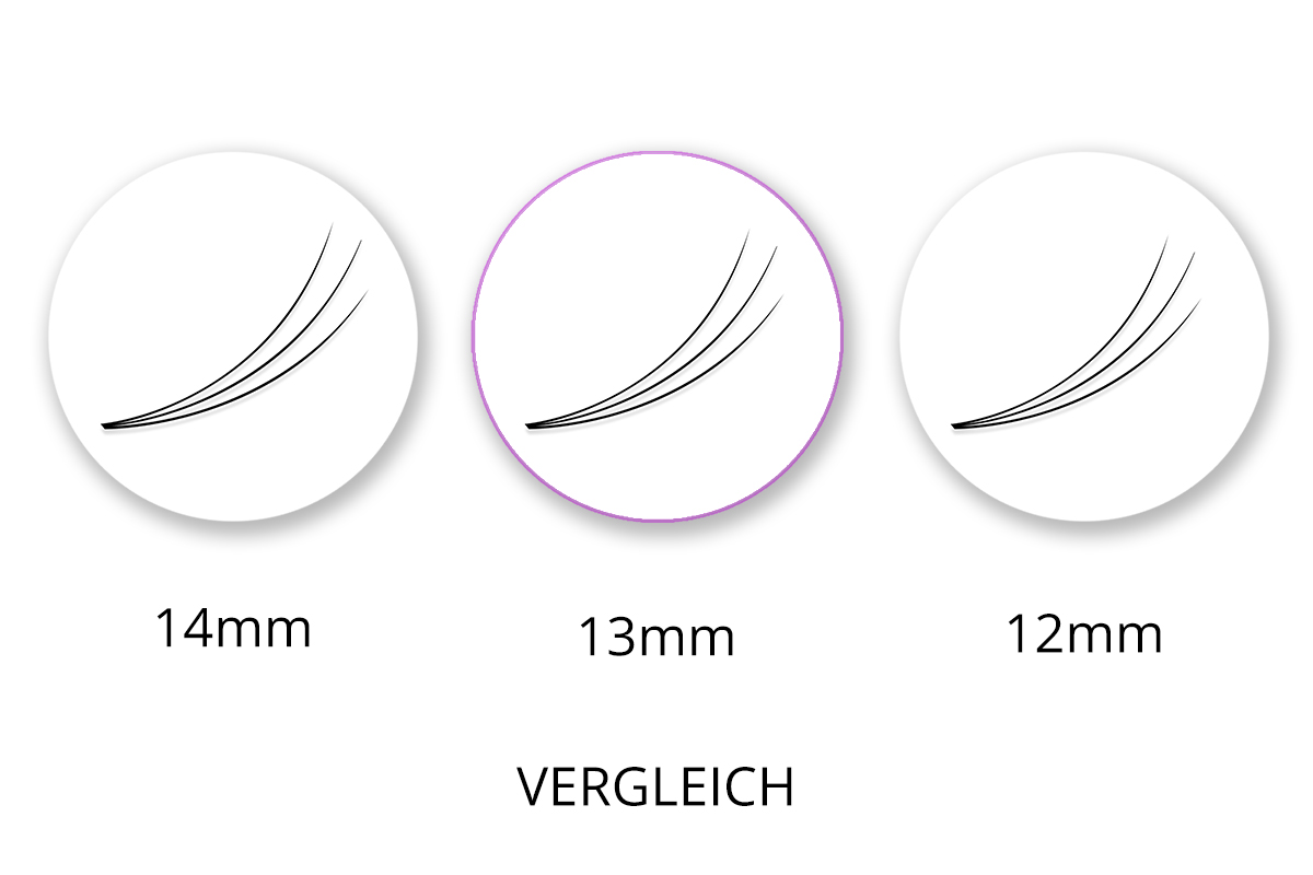 SingleBox 13mm - 3D Wimpernfächer C-Curl 0,07