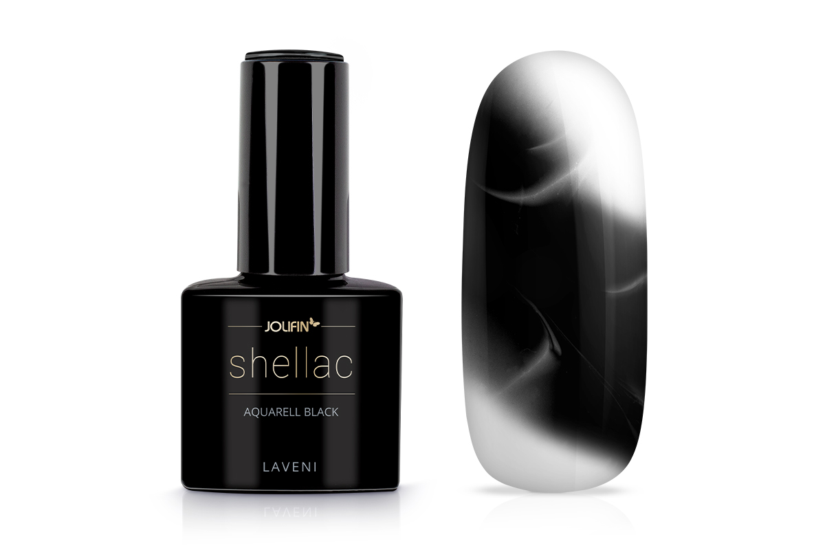 Jolifin LAVENI Shellac Aquarell - black 10ml