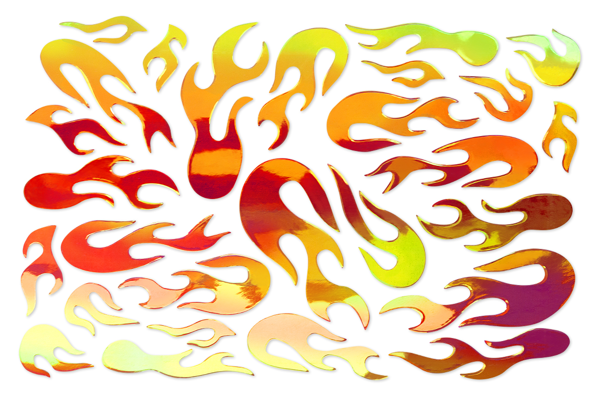 Jolifin Aurora Sticker - Flame sunset