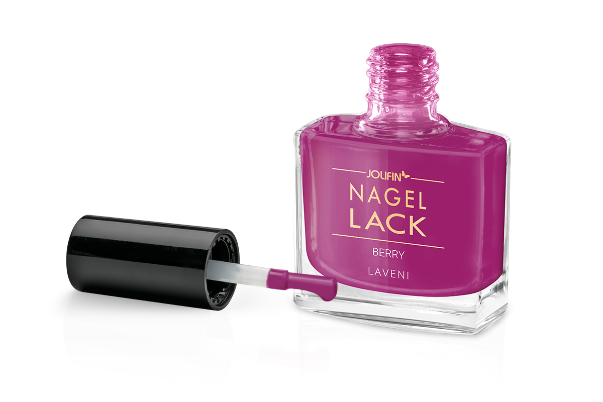 Jolifin LAVENI Nagellack - berry 9ml