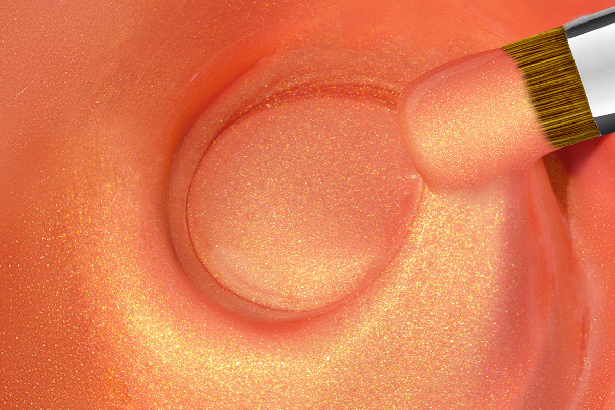 Jolifin LAVENI Farbgel - shiny orange 5ml