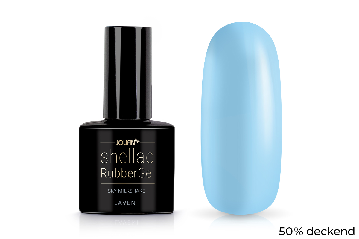 Jolifin LAVENI Shellac - RubberGel sky milkshake 10ml