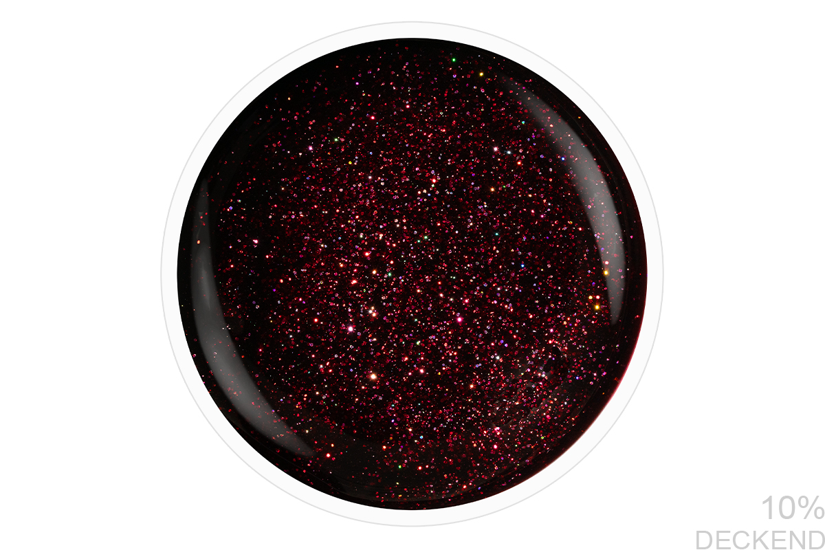 Jolifin LAVENI Shellac - red galaxy shine 10ml