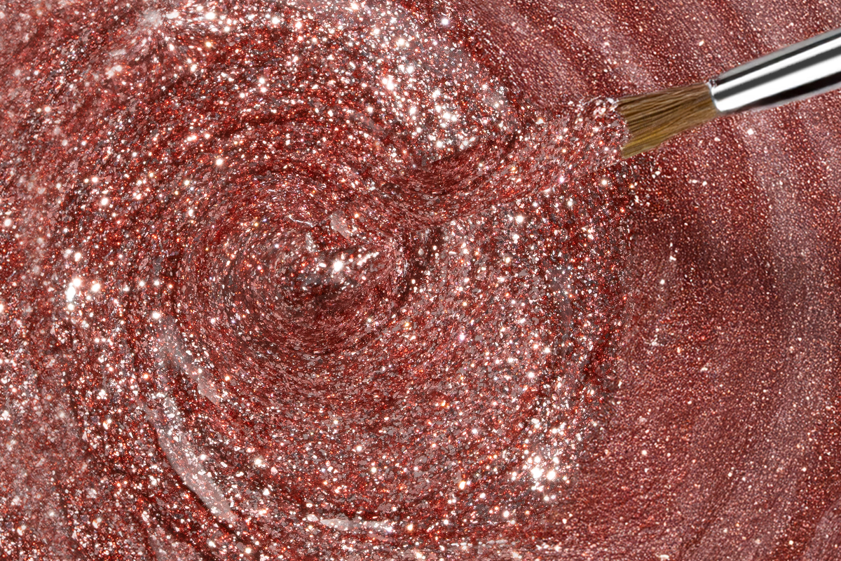 Jolifin Painting-Gel - rosé-gold Glitter 5ml