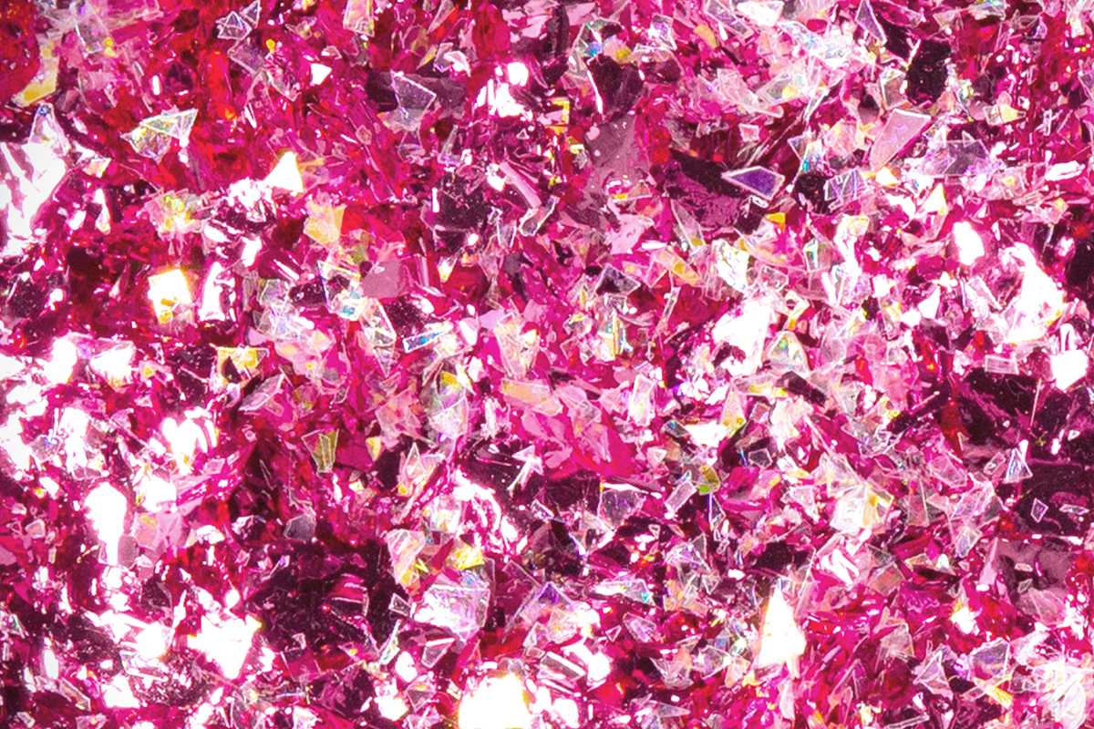Jolifin Soft Foil Flakes - Aurora pink roses