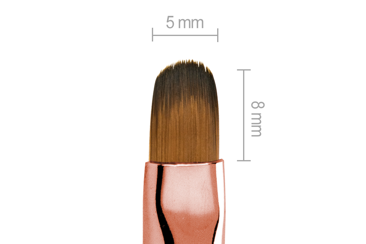 Jolifin Gemstone Gel Brush Rosé - oval size 6