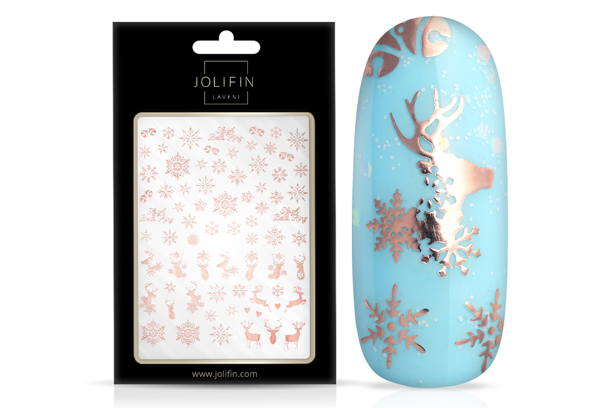 Jolifin LAVENI XL Sticker - rosé-gold christmas Nr. 4