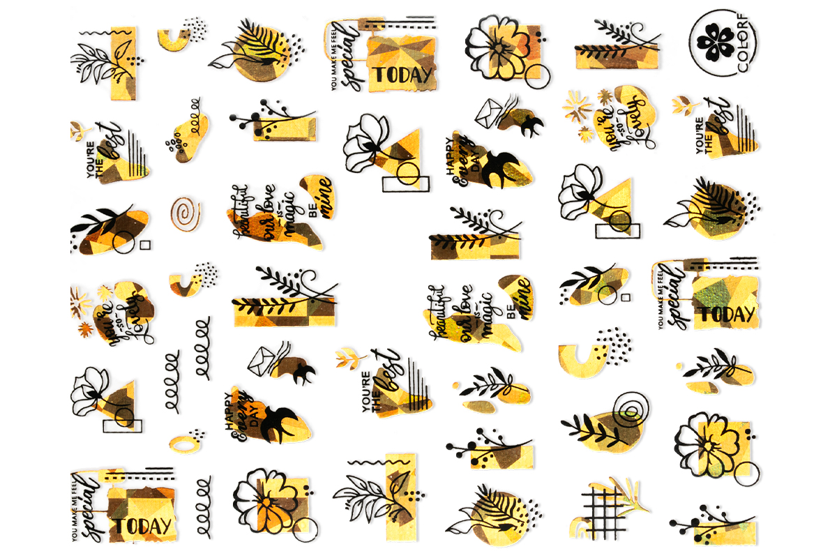 Jolifin LAVENI XL Sticker - Gold 62