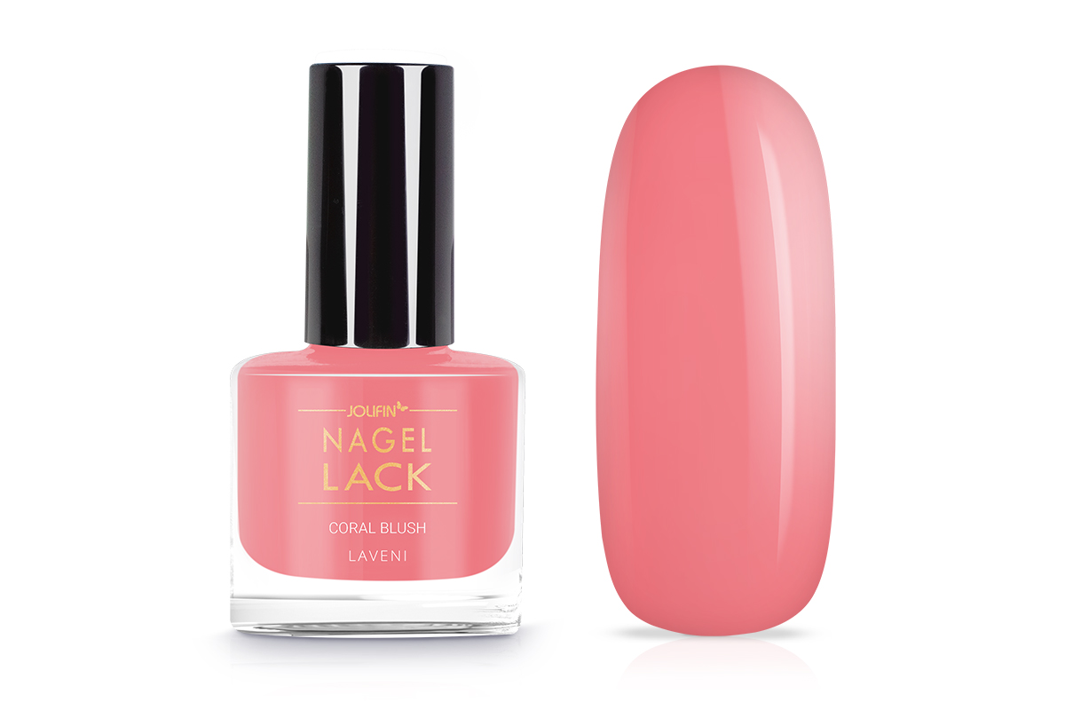 Jolifin LAVENI Nagellack - coral blush 9ml