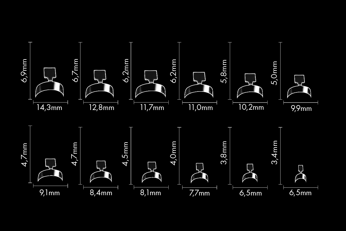 Jolifin 120er Tipbox mini manicure - clear