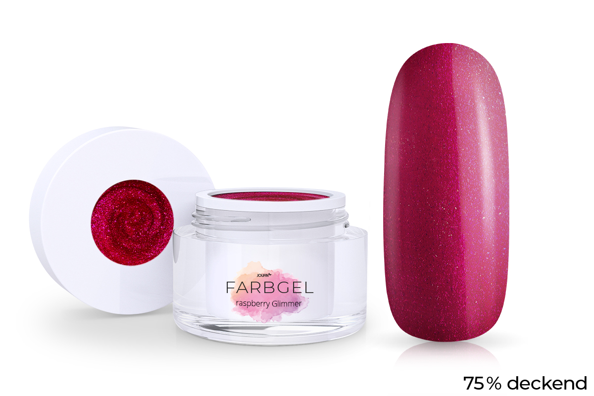 Jolifin Farbgel raspberry Glimmer 5ml