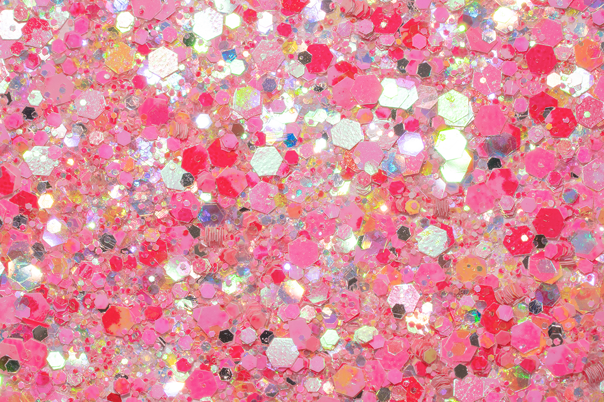 Jolifin LAVENI Festival Glitter - strawberry pink
