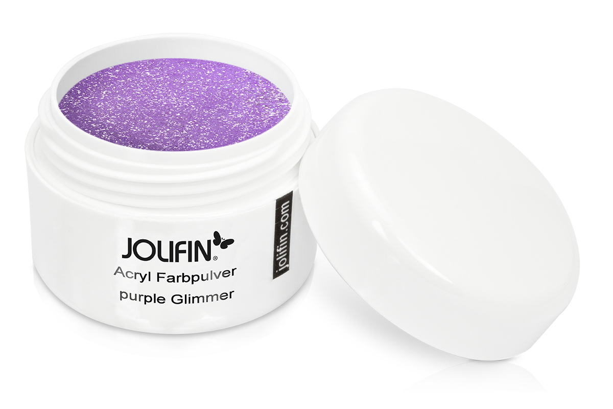 Jolifin Acryl Farbpulver - purple Glimmer 5g