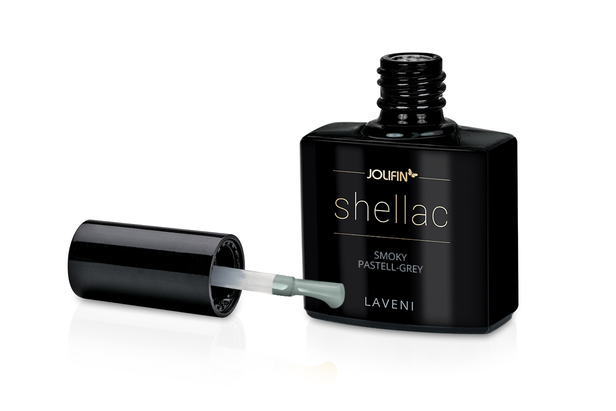 Jolifin LAVENI Shellac - smoky pastell-grey 10ml