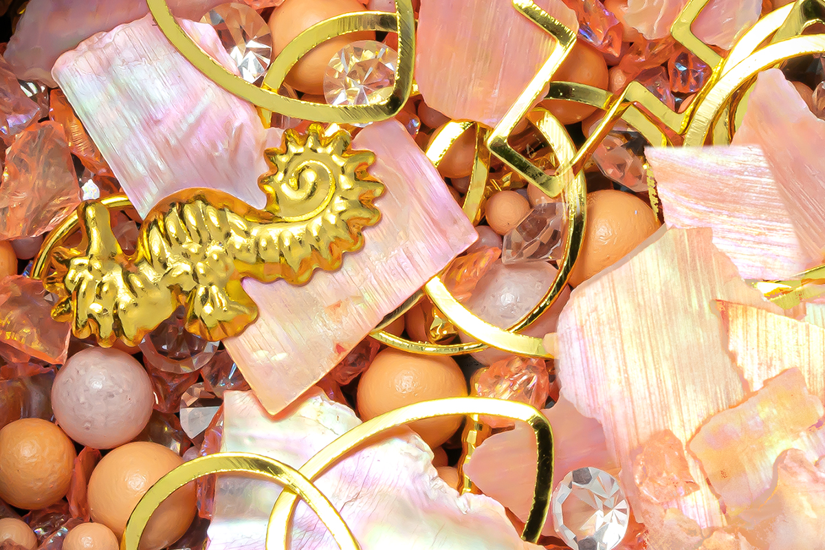 Jolifin LAVENI Luxury Nail Art Mix - mother-of-pearl peach
