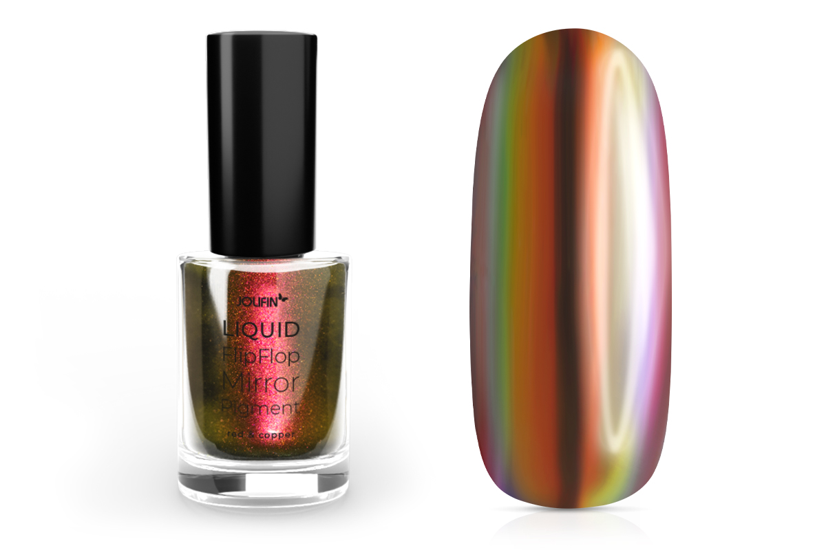 Jolifin Liquid FlipFlop-Mirror Pigment - red & copper