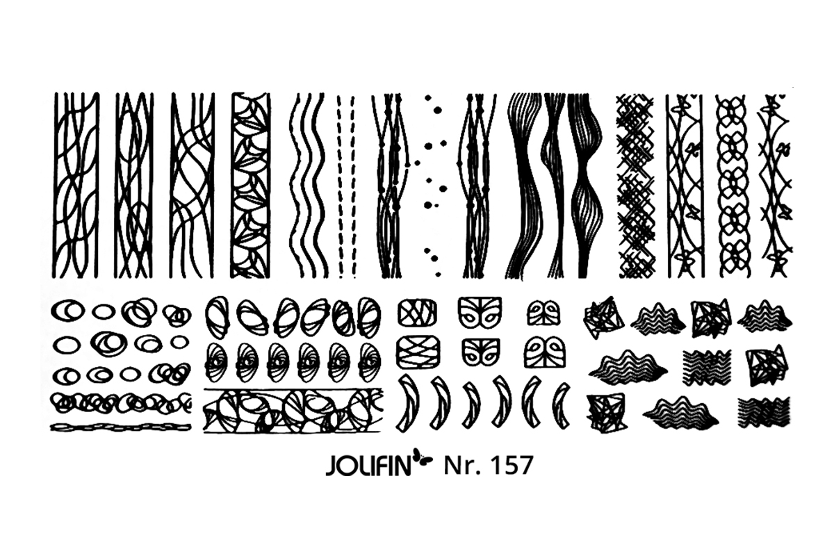 Jolifin Stamping-Schablone Nr. 157