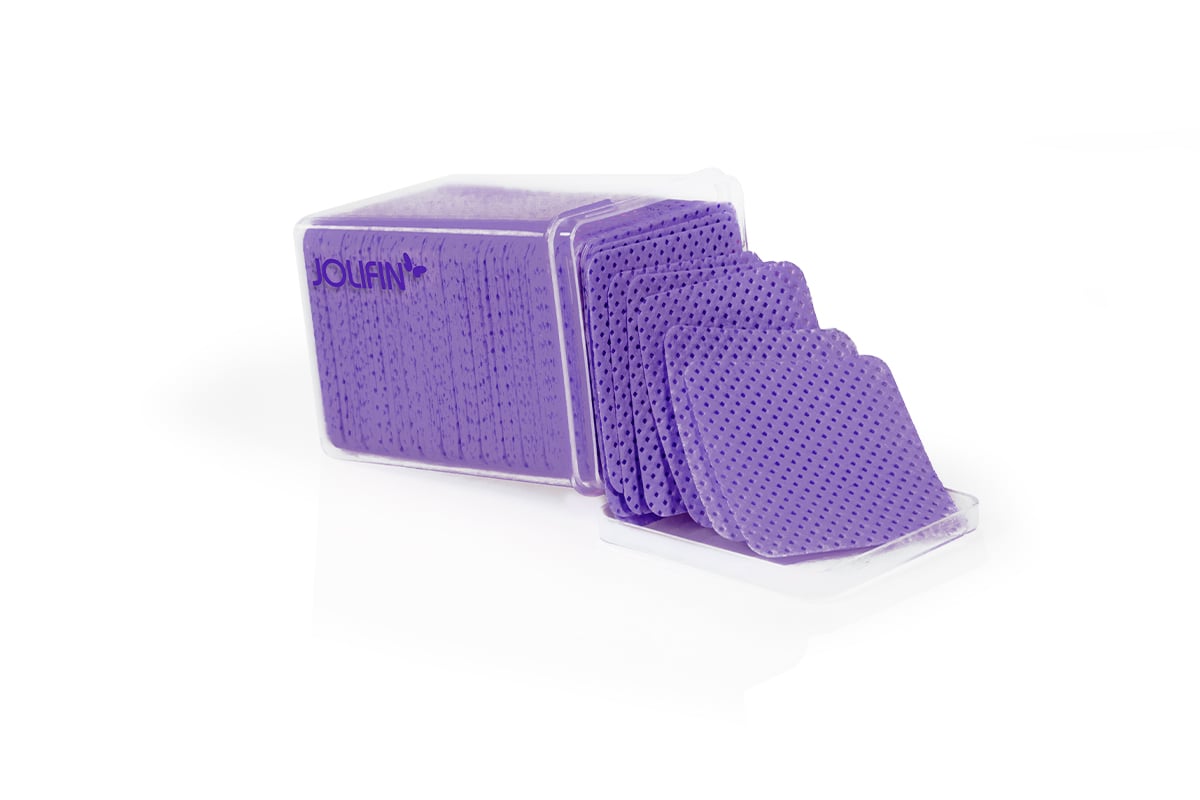 Jolifin Zelletten - purple extra thin 200 pieces (lint-free) 