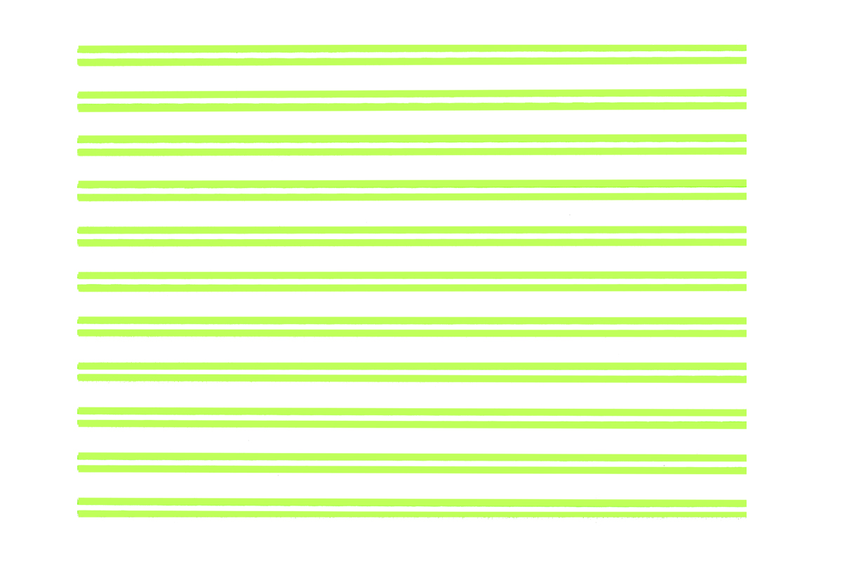 Jolifin LAVENI XL Sticker - Stripes neon-green flash