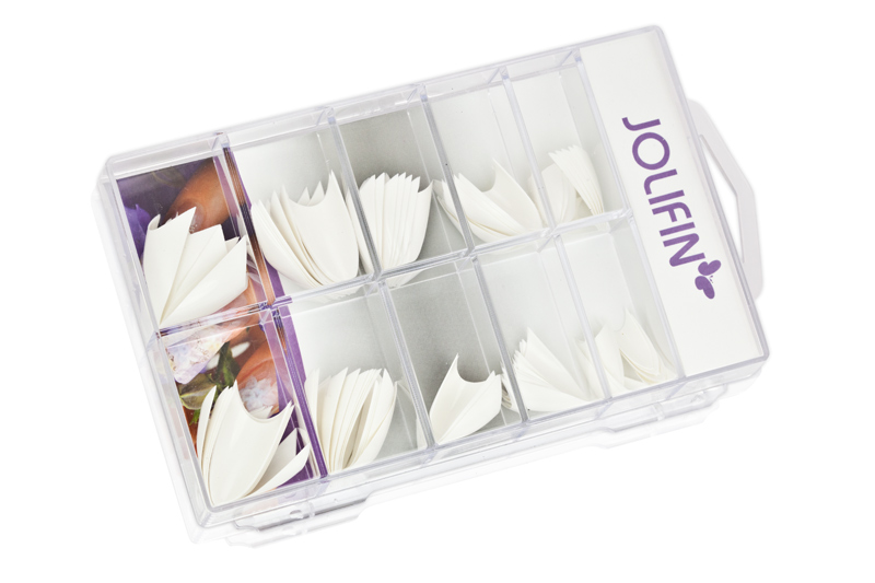 Jolifin 100er Tipbox Stiletto french-white