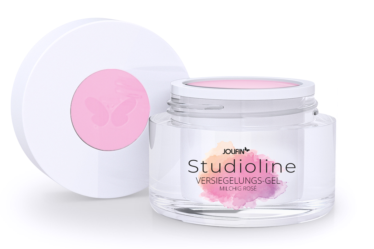 Jolifin Studioline - Versiegelungs-Gel milchig rosé 30ml