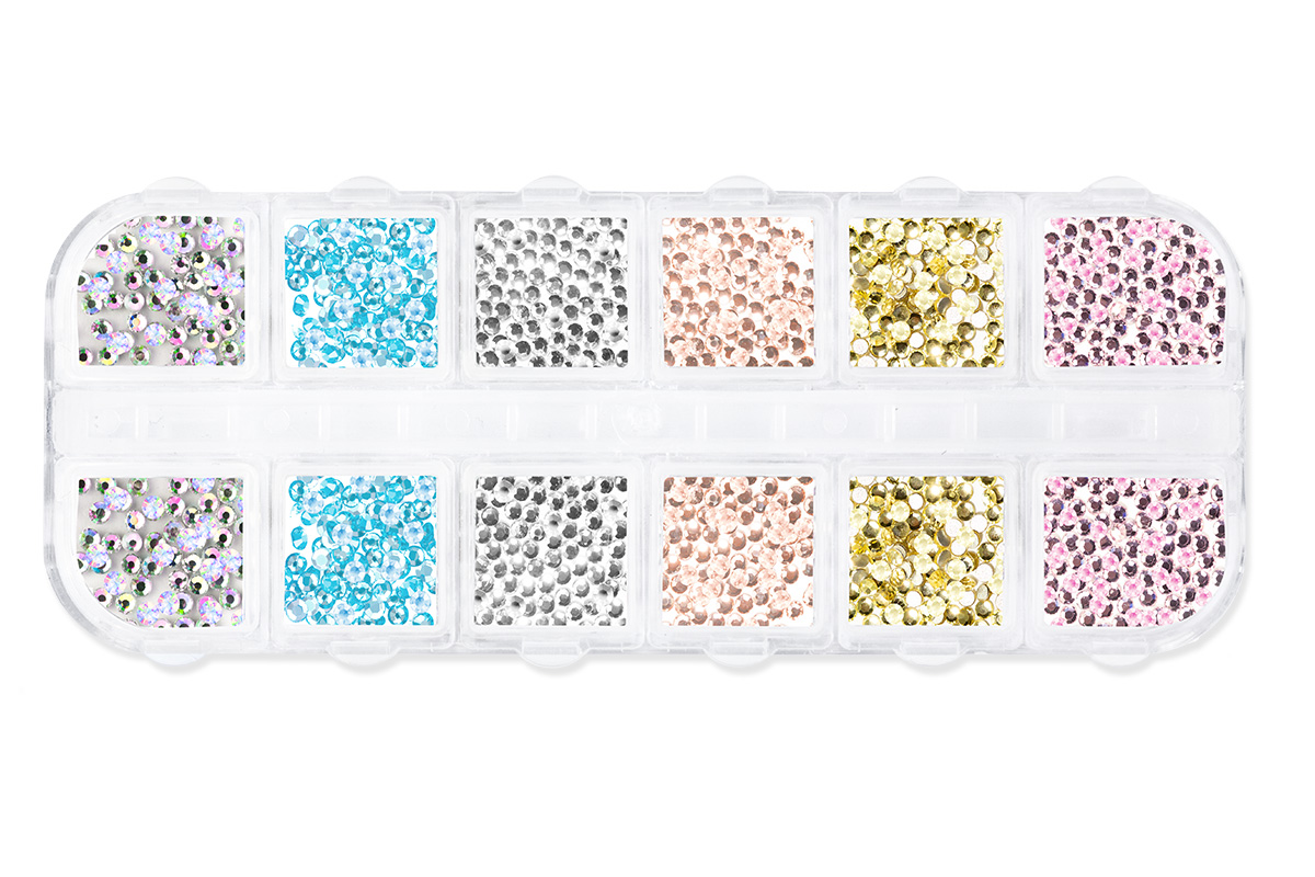 Jolifin LAVENI Strass-Display XL - 1,2mm pastell