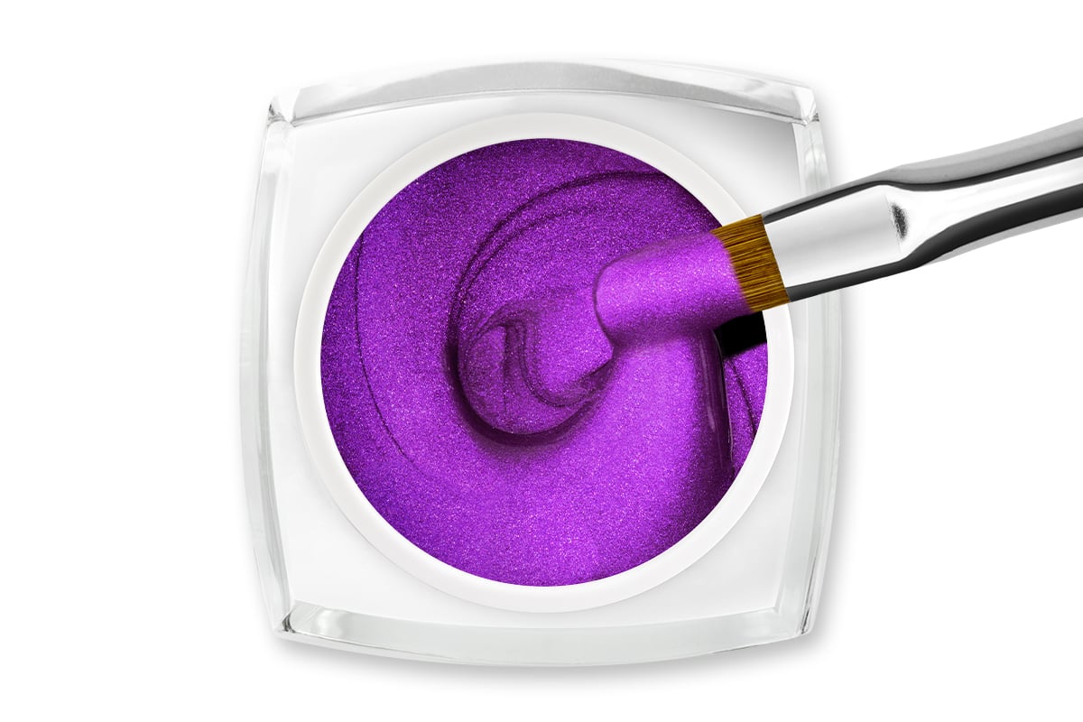 Jolifin LAVENI Farbgel - violet Glimmer 5ml