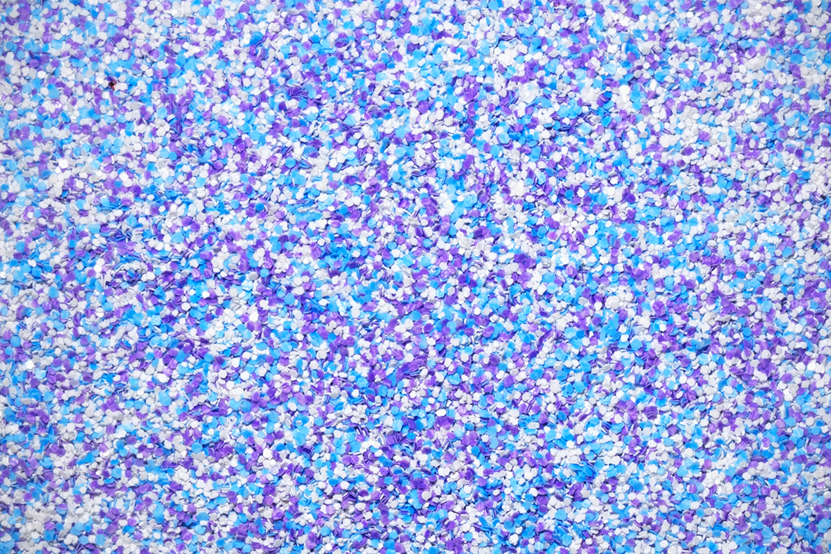 Jolifin LAVENI Matt Sugar Glitter - babyblue