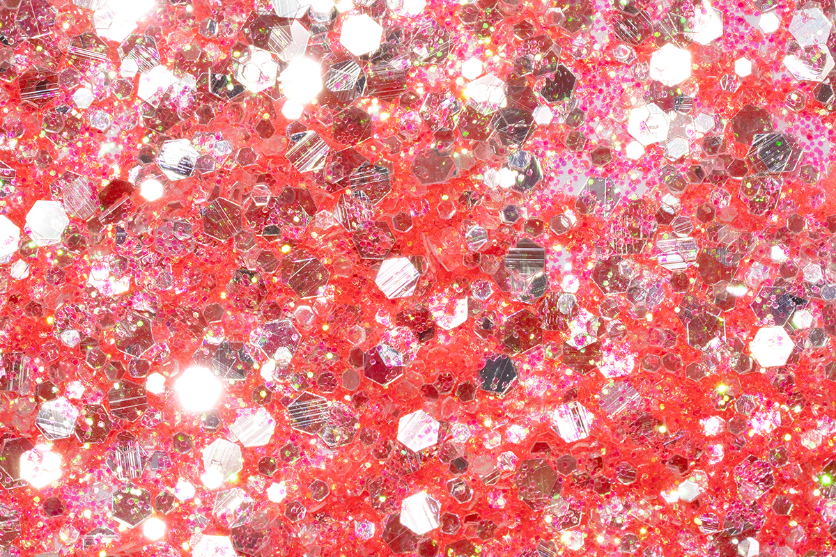 Jolifin LAVENI Crystal Glitter - coral