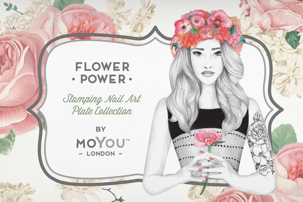 MoYou-London Schablone Flower Power Collection 21