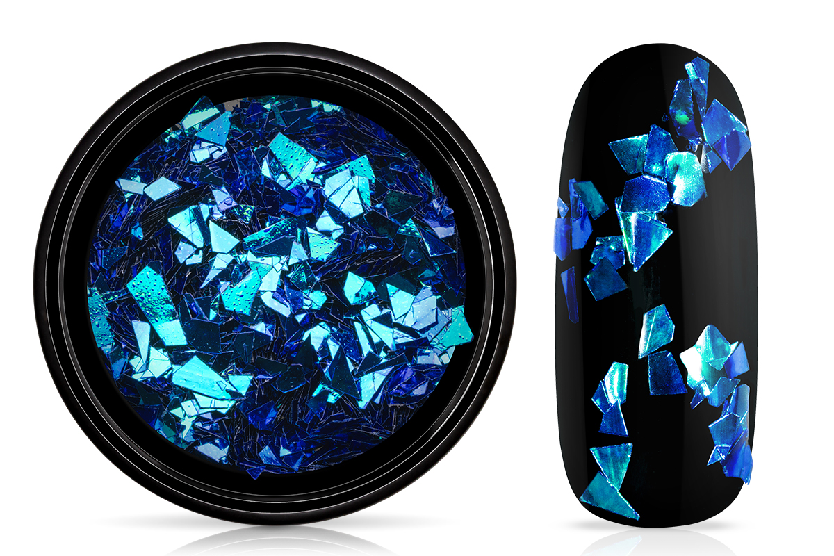 Jolifin LAVENI Foil Flakes - chameleon ocean