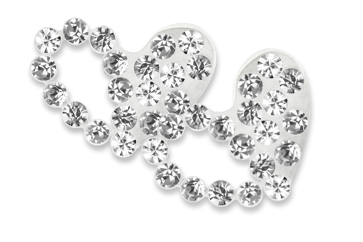 Jolifin Overlay Herz mit Strass
