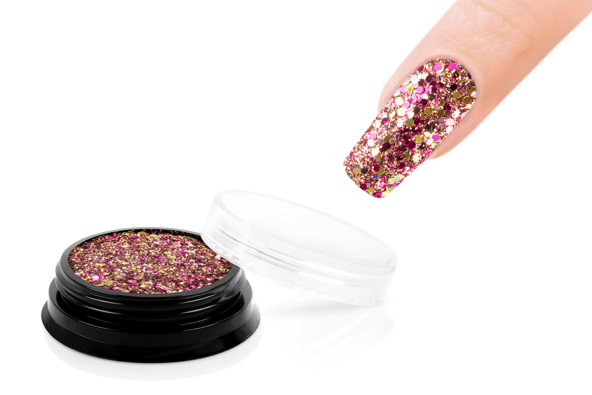 Jolifin LAVENI Sparkle Glitter - magenta-gold