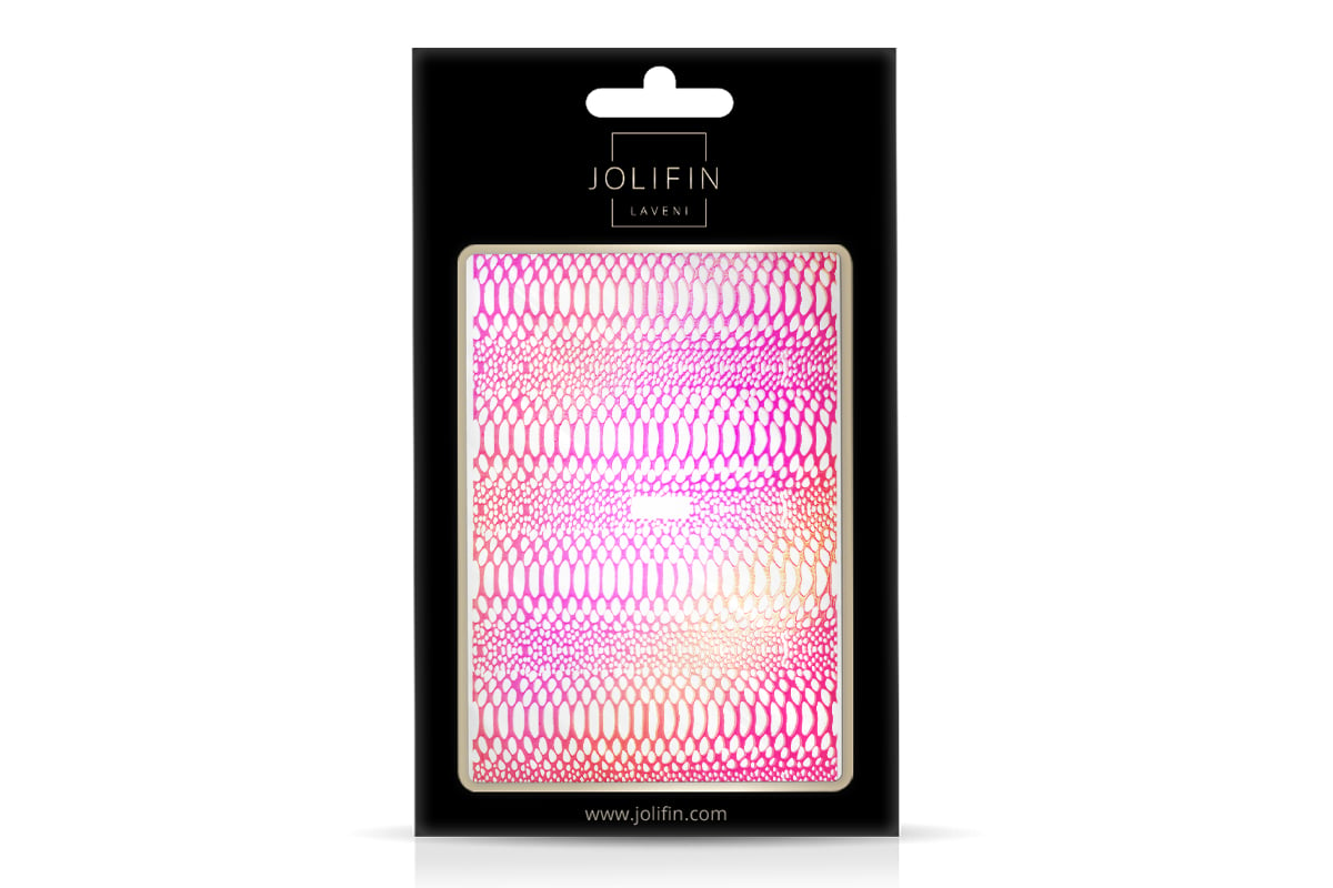 Jolifin LAVENI XL Sticker - Snake holo pink