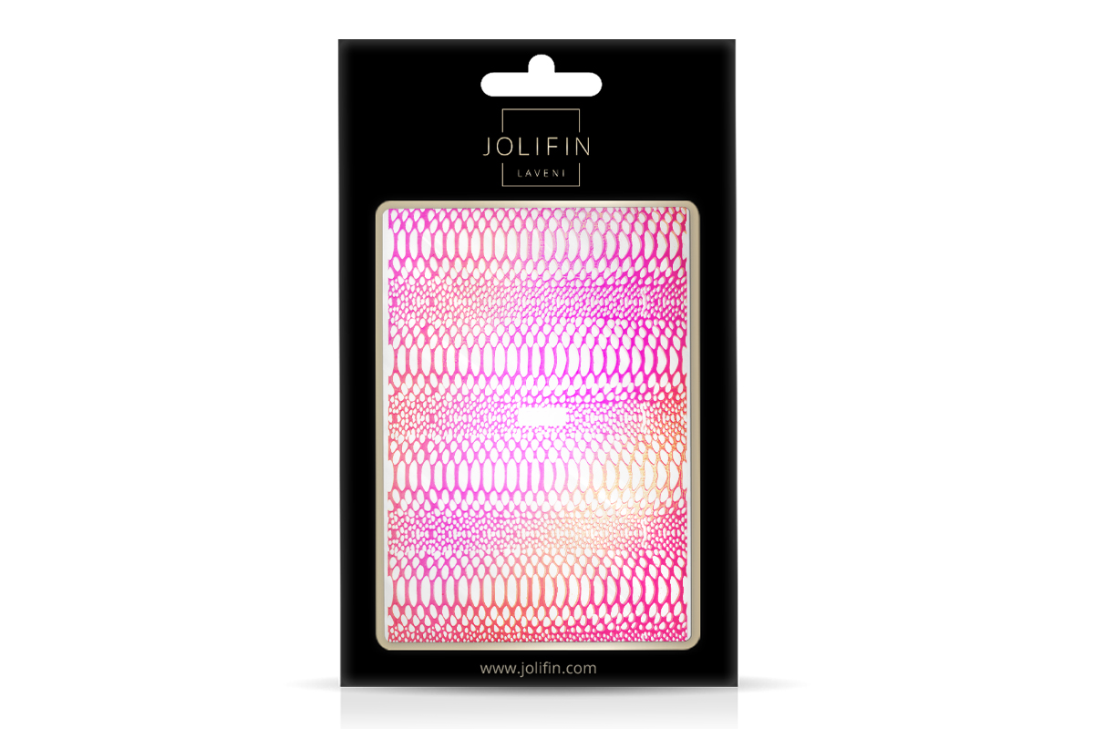 Jolifin LAVENI XL Sticker - Snake holo pink