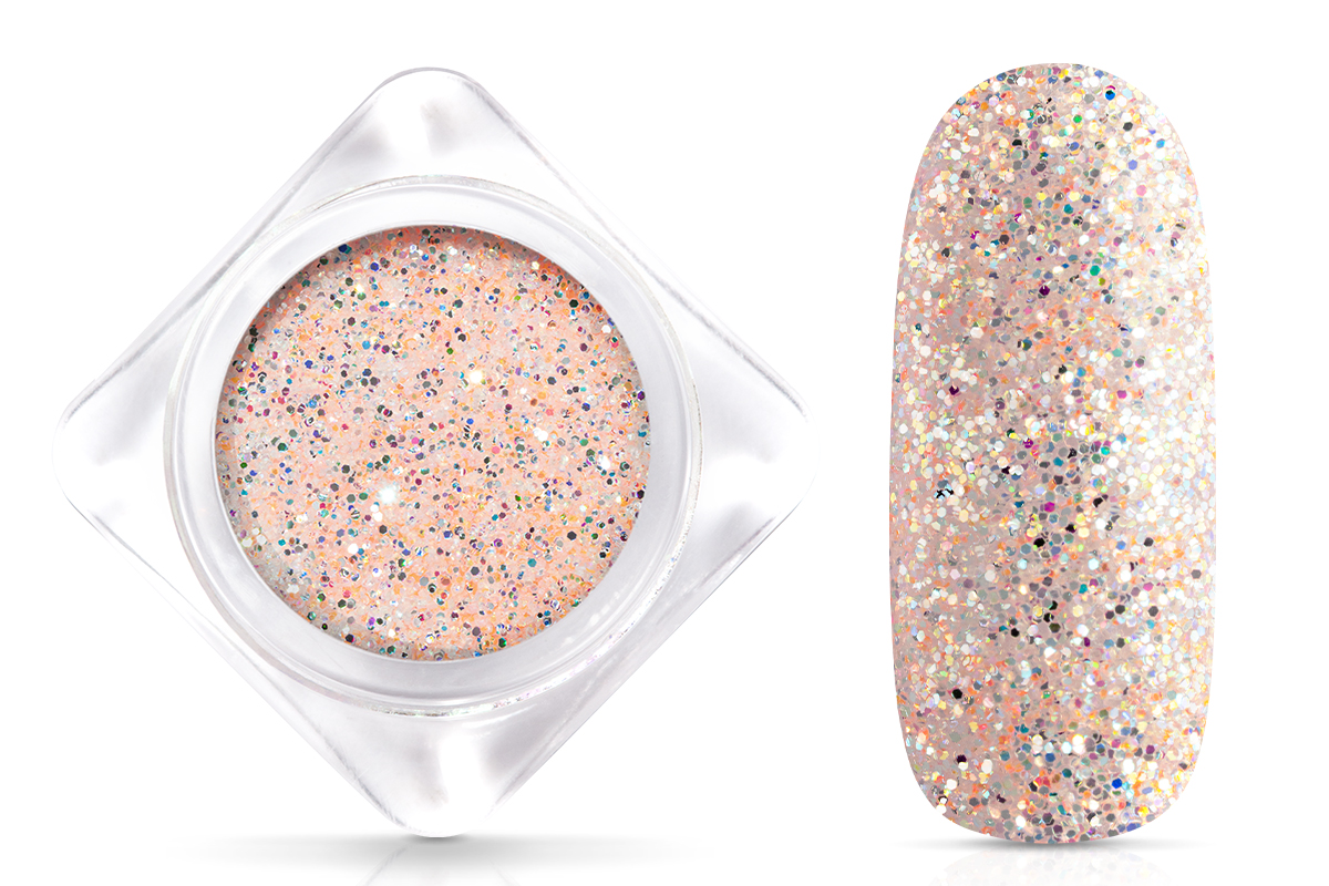 Jolifin Glitterpuder - pastell-apricot