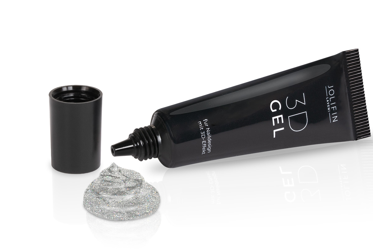 Jolifin LAVENI 3D Gel - silver 8ml