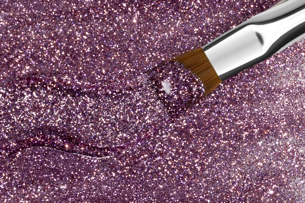 Jolifin Farbgel lavender Glitter 5ml