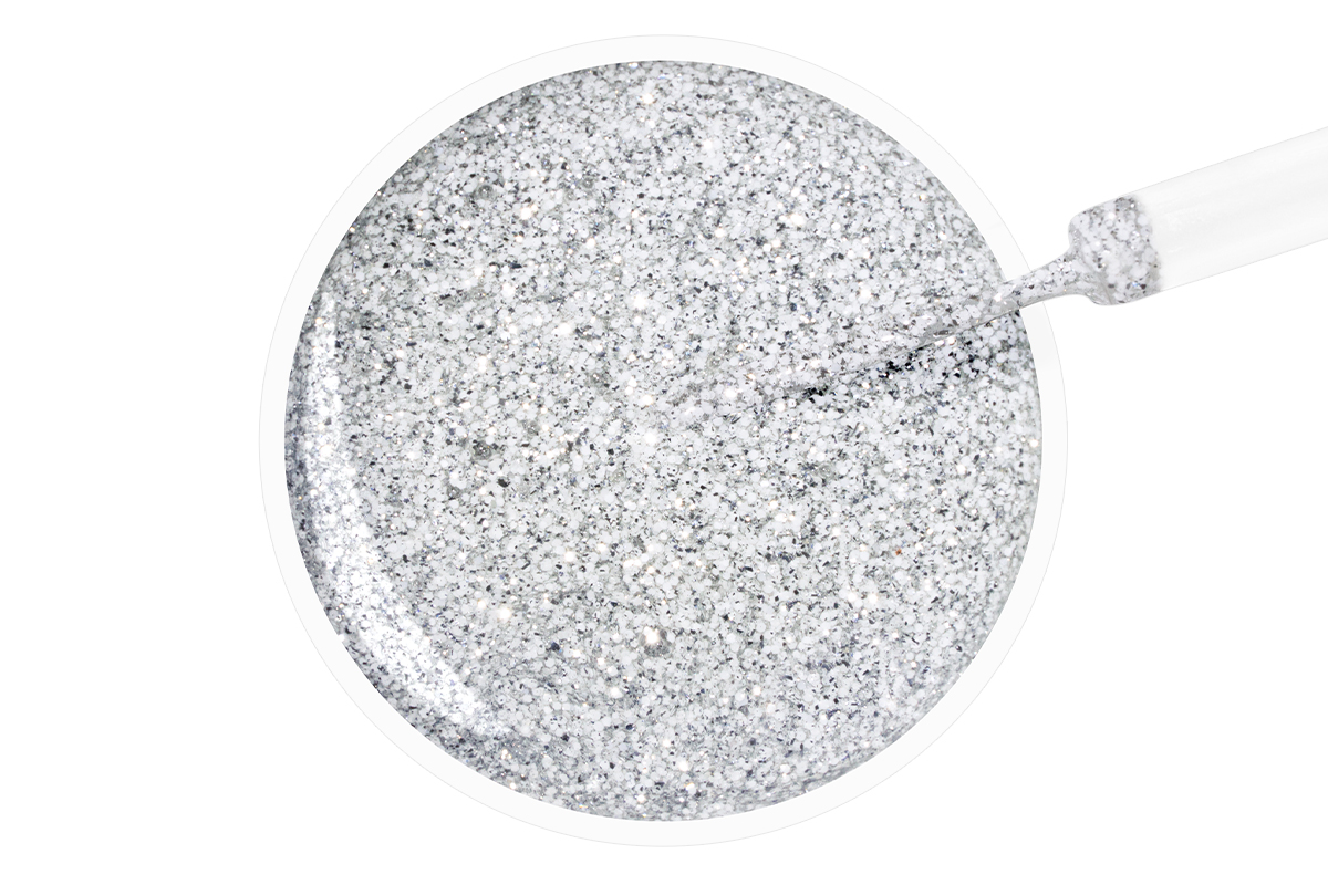 Jolifin LAVENI Shellac Fineliner - silver-white Glitter 10ml