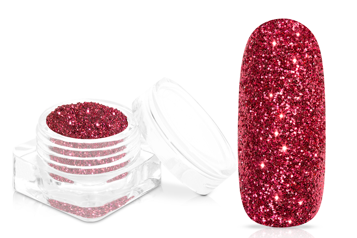 Jolifin Glitterpuder - classic red