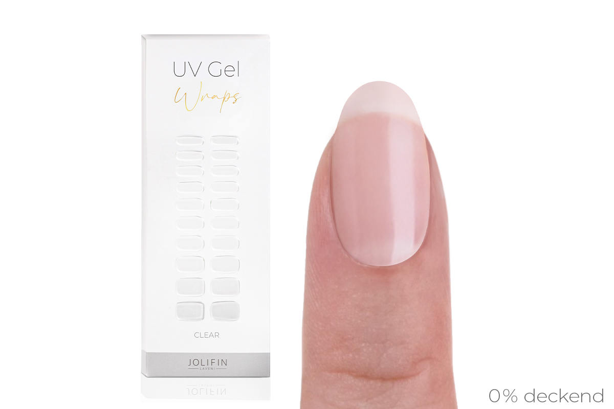 Jolifin LAVENI UV Gel Wraps - clear